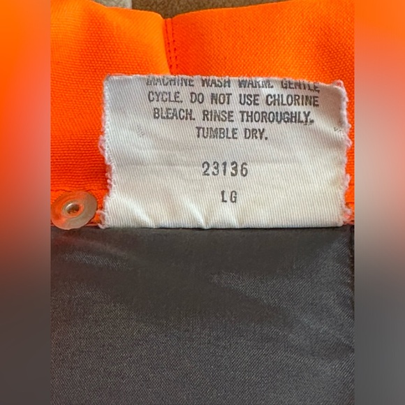 Vintage Red Head hunting jacket safety orange men’s large made in Texas - Picture 3 of 5